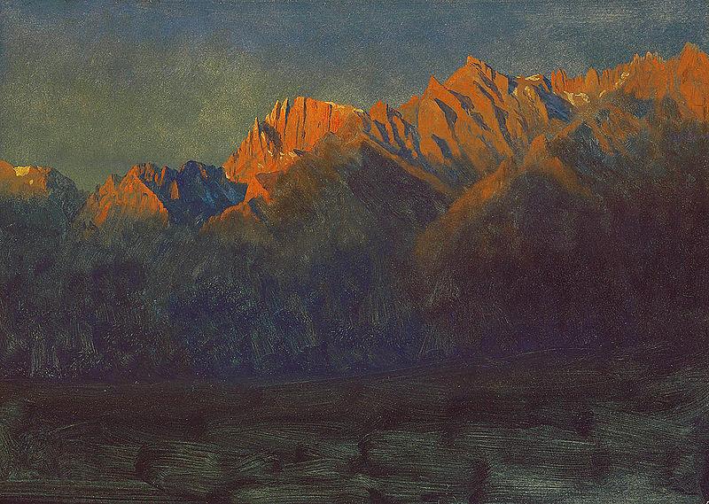 Albert Bierstadt Sunrise in the Sierras